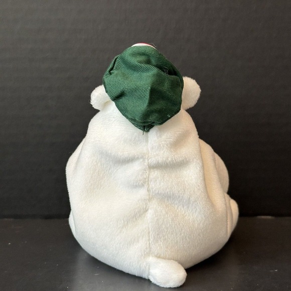 Coca Cola 1997 Bean Bag Polar Bear w/Cap/Bottle/Bow Tie Stuffed Animal Plush VTG - Picture 5 of 12